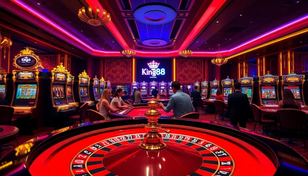King88 offers a thrilling casino experience with vibrant roulette and slot games.