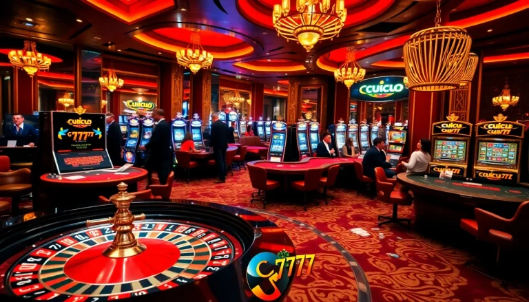 Experience the thrill of cucu 777 at a luxurious casino with vibrant games and excitement.