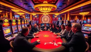 Experience the excitement at SODO CASINO 66 with players engaged in thrilling poker games.