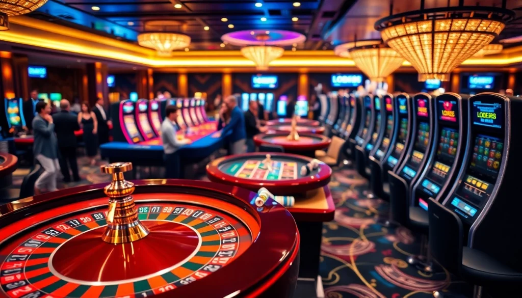 Experience the thrill of winning at LODE88 casino with vibrant tables filled with action and excitement.