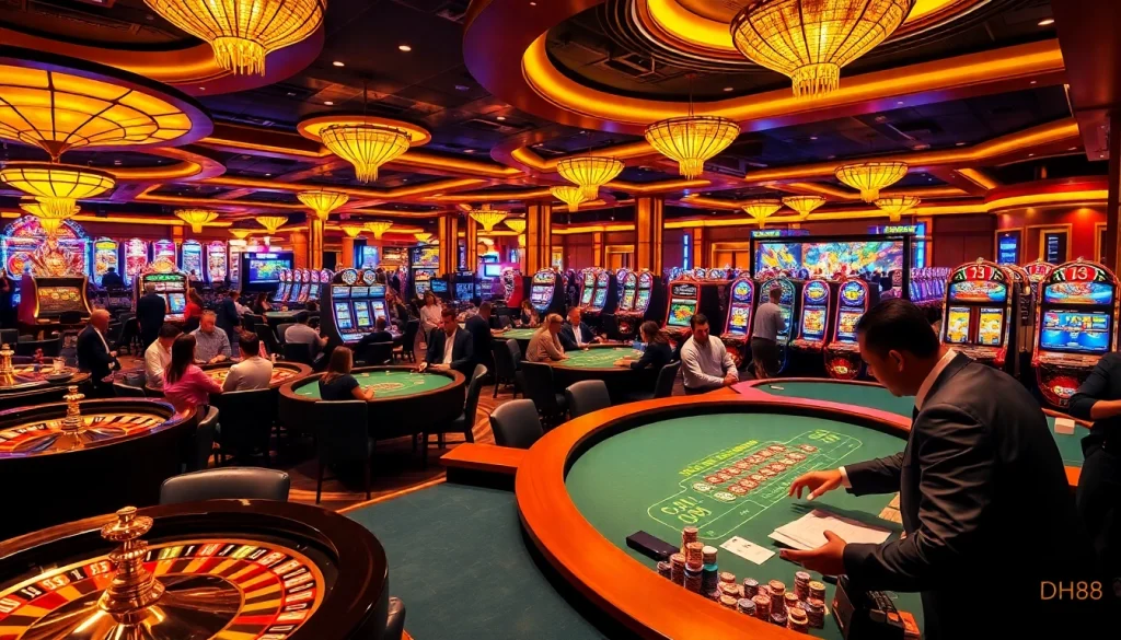 Engage in high-stakes action at dh88 casino with vibrant tables and exciting gameplay.