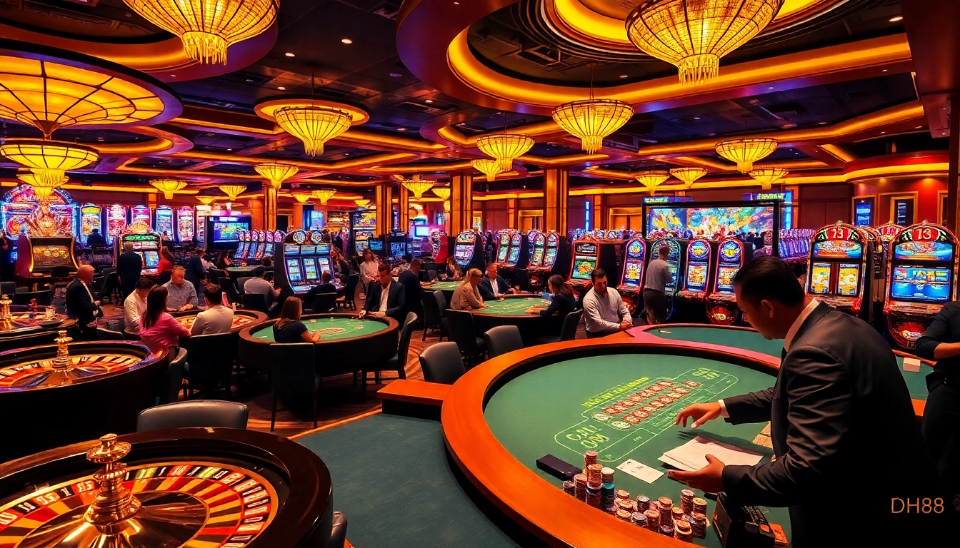 Engage in high-stakes action at dh88 casino with vibrant tables and exciting gameplay.