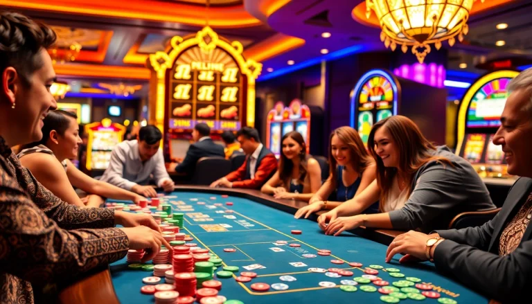 Experience the excitement of lego138 at a vibrant casino table with colorful chips.