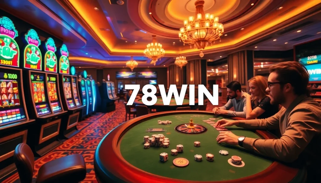 Experience the vibrant thrills of 78WIN with dynamic slot machines and intense poker games.