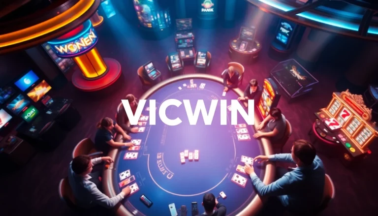 Exciting online gaming experience at VICWIN showcasing diverse casino games and engaging players.
