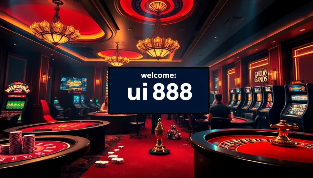 Experience thrilling gambling with the uu8888 online casino featuring vibrant tables and exciting slot machines.