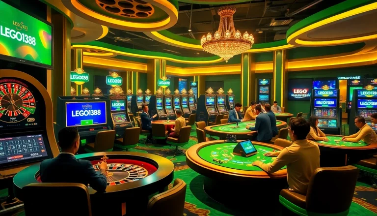 Experience thrilling gameplay with LEGO138 at luxurious casino tables filled with excitement.