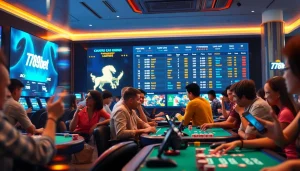 The engaging atmosphere of 789 bet, showcasing players enjoying diverse games and live betting options.