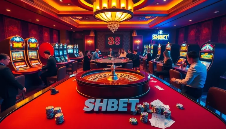 Experience the thrill of an elegant SHBET casino featuring exciting gameplay and luxury surroundings.
