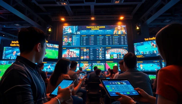 Interactive gaming interface representing nhacaiuytin, showcasing exciting betting options in a vibrant setting.