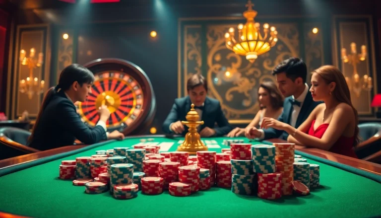 Experience the thrill of winning at https://79king.credit/ with vibrant casino tables and eager players.