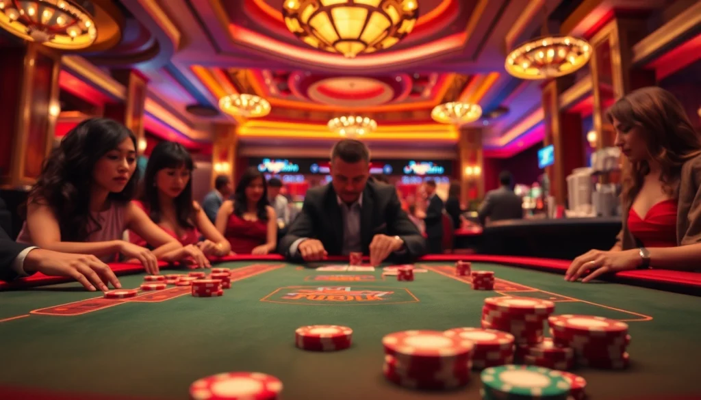 優塔的賭博場景，充滿色彩的賭注和精緻的裝飾。