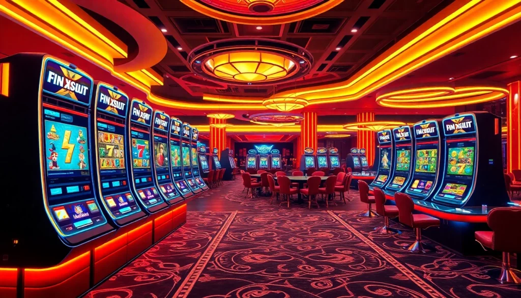 Experience the thrill of IDN slot games in an immersive casino atmosphere with vibrant visuals.