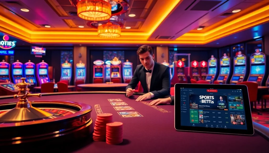 Engage in thrilling online gambling with XX88's luxurious casino experience featuring poker and roulette.