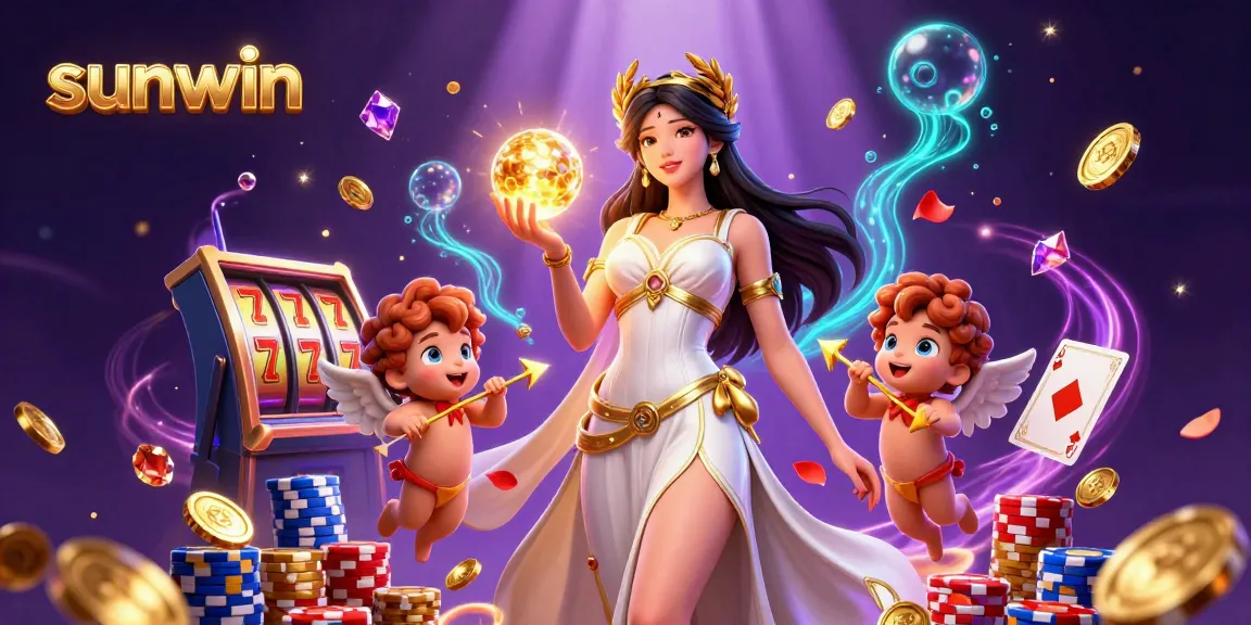 Play slots and win with sunwin’s stunning 3D casino illustration showcasing jackpots and beautiful characters.